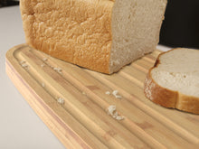 Cargar imagen en el visor de la galería, Panera con tabla de corte/tapa de bambú Bread Bin