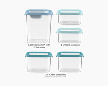 Cargar imagen en el visor de la galería, Set de recipientes contenedores para almacenamiento CupboardStore x5