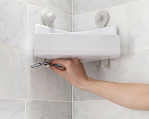 Organizador de ducha esquinero con espejo EasyStore