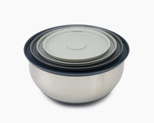 Cargar imagen en el visor de la galería, Set de bowls Nest Prep&amp;Store Steel tupper x4