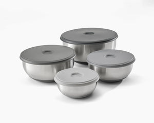 Set de bowls Nest Prep&Store Steel tupper x4